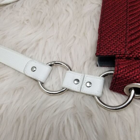 BURGANDY MICHE TOTE/SHOULDER BAG. - Picture 5 of 13